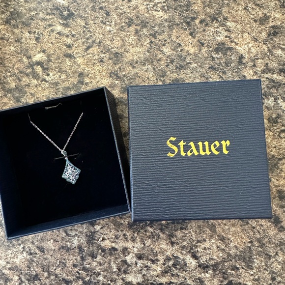 Blue Diamond Necklace - Picture 3 of 5